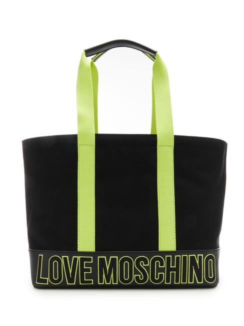 LOVE MOSCHINO FREE TIME  Canvas shopper Black - Women’s Bags