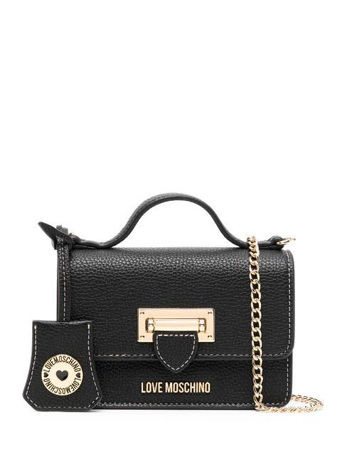 LOVE MOSCHINO CLICK  Micro Hand Bag, with shoulder strap Black - Women’s Bags