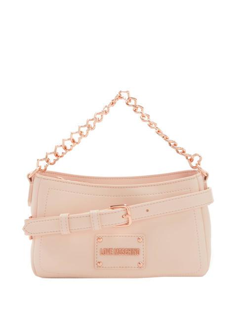 LOVE MOSCHINO STRASS HEART  Mini hand bag, with shoulder strap nude - Women’s Bags