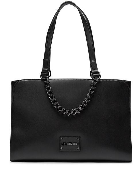 LOVE MOSCHINO STRASS HEART Shoulder shopper po00bx - Women’s Bags