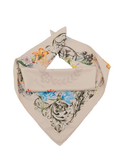 POLLINI FLOWERS TWILL Scarf beige - Scarves
