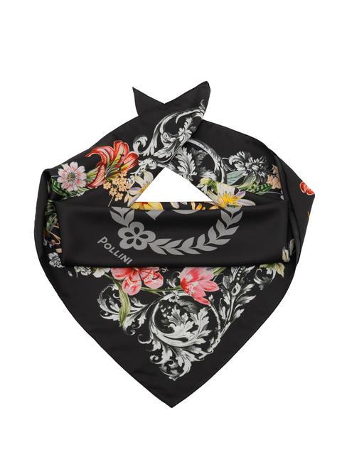POLLINI FLOWERS TWILL Scarf black - Scarves