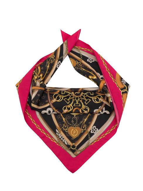 POLLINI HEARTS TWILL Scarf fuchsia/black - Scarves