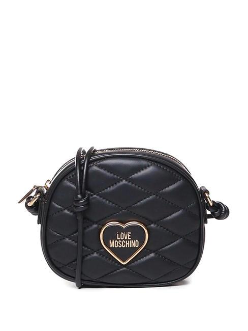 LOVE MOSCHINO ROMANTIC Shoulder Micro Bag Black - Women’s Bags