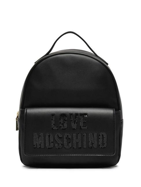 LOVE MOSCHINO SPARKLING LOGO  Women's Backpack Black - Women’s Bags
