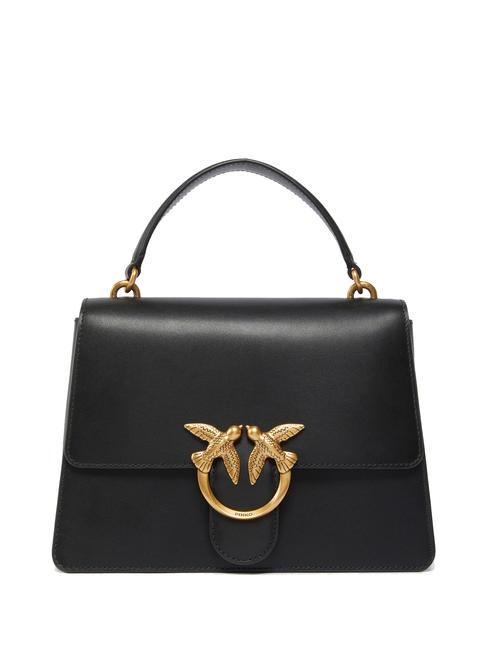 PINKO LOVE ONE  Hand bag, with shoulder strap black-antique gold - Women’s Bags