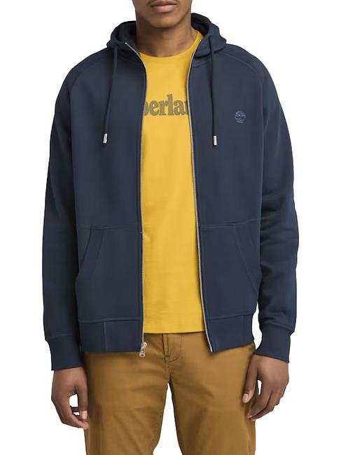 TIMBERLAND E-R BASIC Sweatshirt with zip and hood dark sapphire/dark denim - Sweatshirts