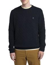 TIMBERLAND P-B LAMBWOOL Crewneck sweater in wool blend - Men's Sweaters