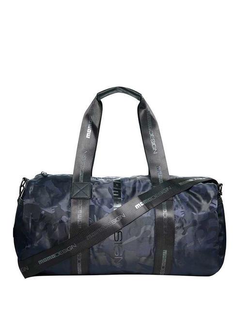 MOMO DESIGN EASY Duffle bag with shoulder strap blue/camou - Duffle bags