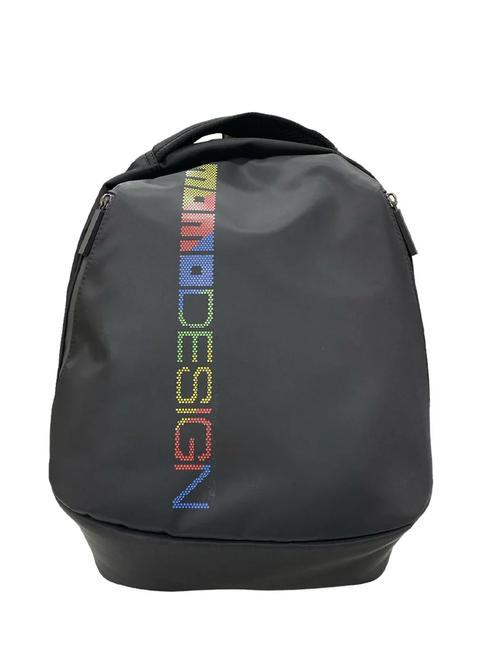 MOMO DESIGN OVAL 15" PC backpack black/pixel - Backpacks & School and Leisure