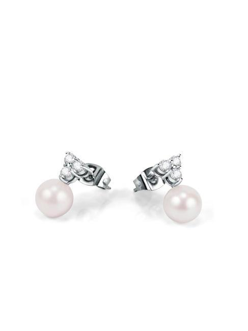 MORELLATO PERLA Silver earrings with pearl pearl - Earrings