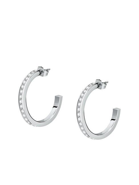 MORELLATO CREOLE Semi-circle earrings with crystals SILVER - Earrings