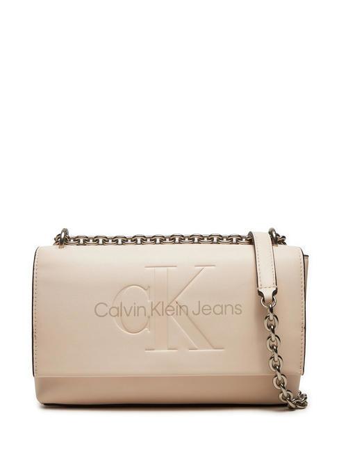 CALVIN KLEIN SCULPTED Convertible Shoulder/cross body bag gray morn - Women’s Bags