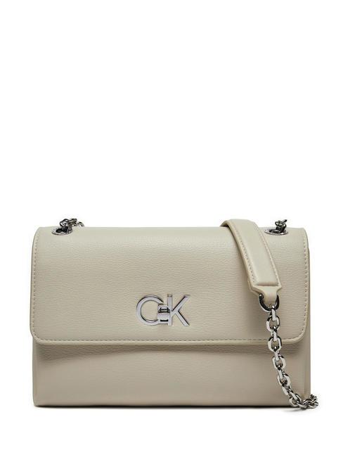 CALVIN KLEIN RE-LOCK  Shoulder/cross body bag gray morn - Women’s Bags