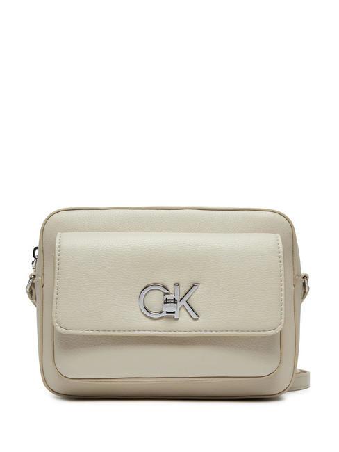 CALVIN KLEIN RE-LOCK Mini shoulder bag gray morn - Women’s Bags