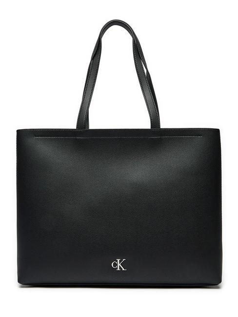 CALVIN KLEIN CK JEANS MINIMAL MONOGRAM Tote Shoulder bag pvh black - Women’s Bags
