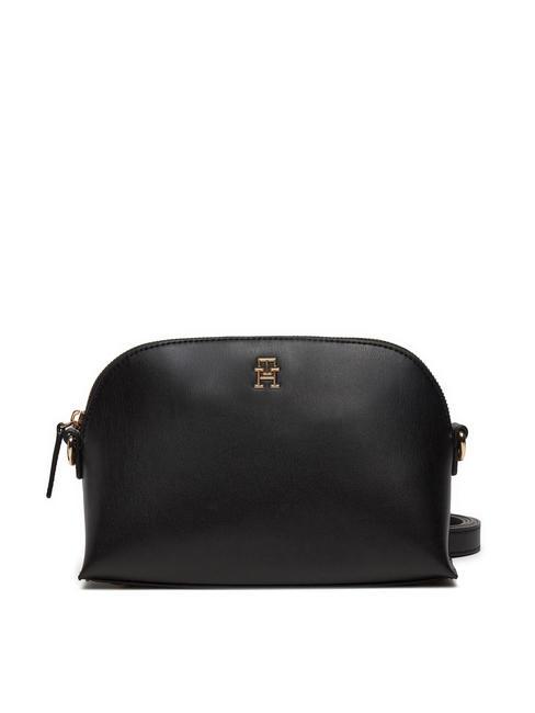 TOMMY HILFIGER MODERN Metal logo shoulder bag black - Women’s Bags