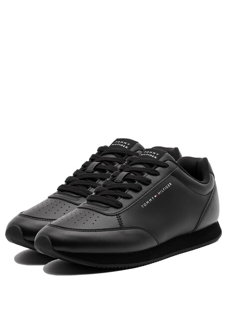 TOMMY HILFIGER RUNNER MIX Low sneakers BLACK - Men’s shoes