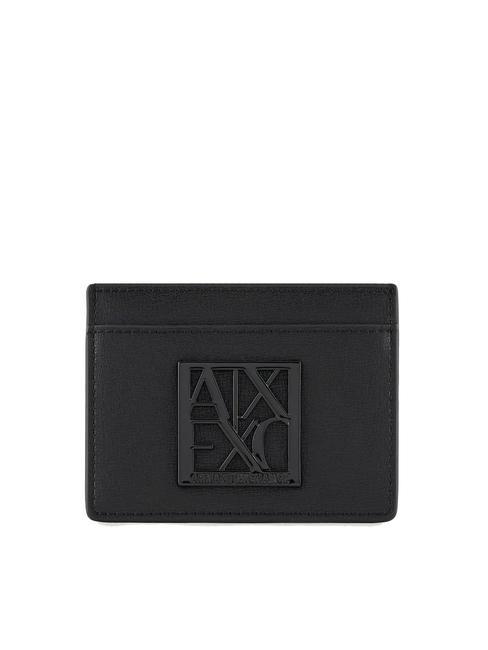 ARMANI EXCHANGE A|X Flat credit card holder Black - Women’s Wallets