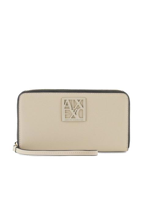 ARMANI EXCHANGE PORTAFOGLIO ZIP AROUND With Polsierina pisco - Women’s Wallets