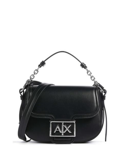 ARMANI EXCHANGE A|X BUCKLE Mini roundend bag with shoulder strap Black - Women’s Bags
