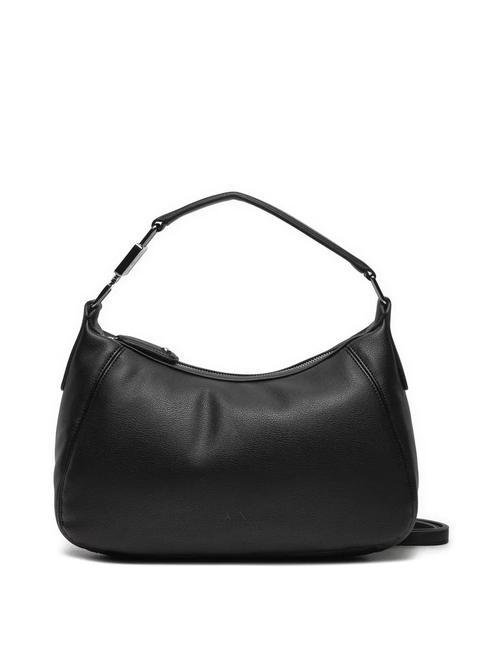 ARMANI EXCHANGE A|X Medium hobo bag with shoulder strap Black - Women’s Bags