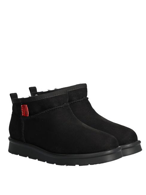 LOVE MOSCHINO WINTER 30 Suede ankle boots Black - Women’s shoes
