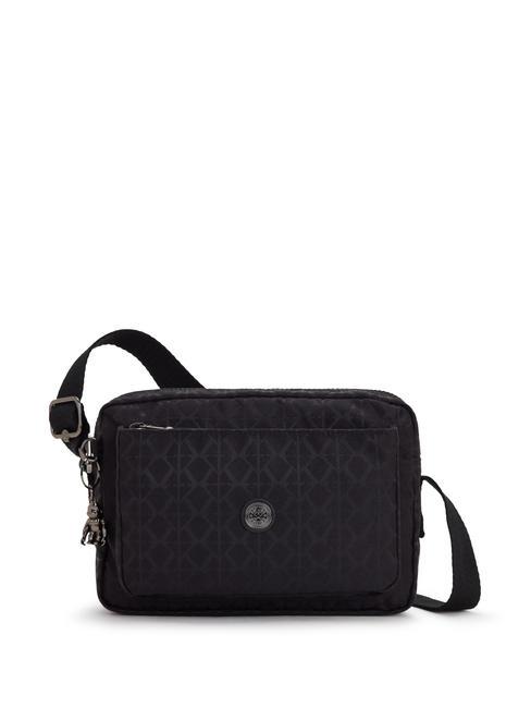 KIPLING ABANU M shoulder bag signature black qvc - Women’s Bags