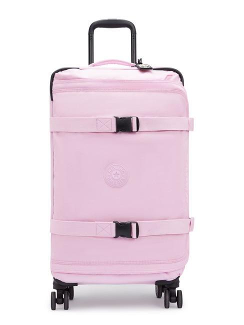 KIPLING SPONTANEOUS Medium size trolley blooming pink - Semi-rigid Trolley Cases