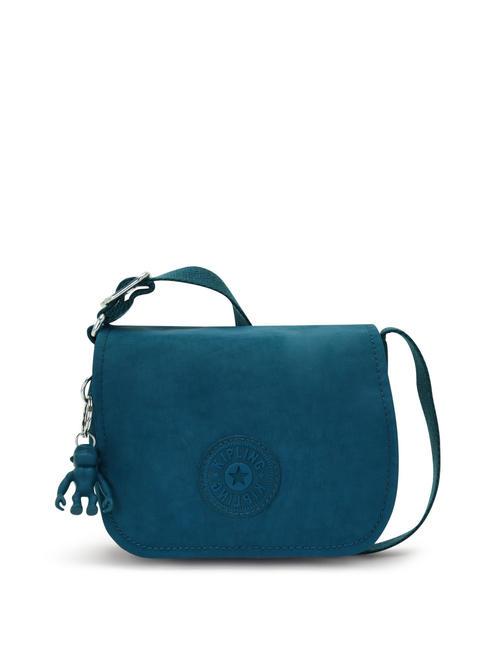 KIPLING LOREEN MINI Mini bag with shoulder flap cosmic emerald - Women’s Bags