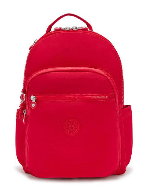 KIPLING SEOUL Large backpack red rouge - Backpacks & School and Leisure