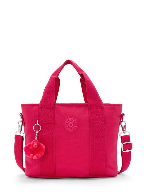 KIPLING MINTA M Medium tote bag with shoulder strap pink confetti - Women’s Bags