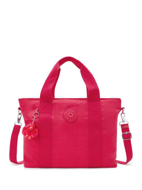 KIPLING MINTA L Large tote bag with shoulder strap pink confetti - Women’s Bags