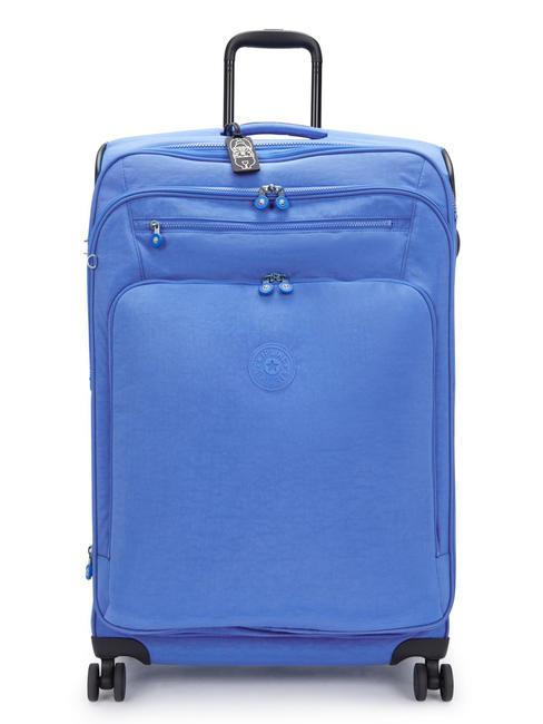 KIPLING NEW YOURI SPIN L Large size trolley havana blue - Semi-rigid Trolley Cases