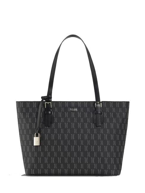 ALVIERO MARTINI PRIMA CLASSE MONOGRAM Shoulder Shopping Bag Black - Women’s Bags