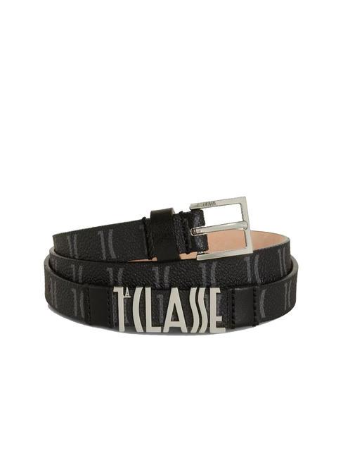 ALVIERO MARTINI PRIMA CLASSE MONOGRAM  Belt Made in Italy Black - Belts