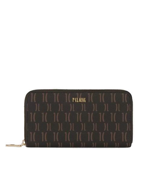 ALVIERO MARTINI PRIMA CLASSE MONOGRAM  Medium zip around wallet dark - Women’s Wallets