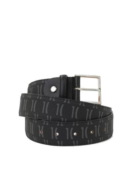 ALVIERO MARTINI PRIMA CLASSE MONOGRAM Logo Belt Black - Belts