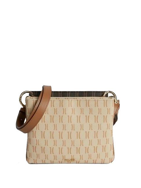 ALVIERO MARTINI PRIMA CLASSE MONOGRAM  Double Shoulder Bag dark brown / cream - Women’s Bags
