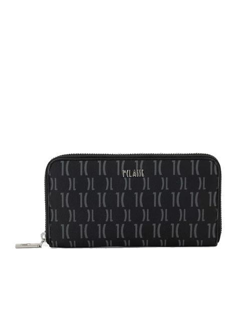 ALVIERO MARTINI PRIMA CLASSE MONOGRAM  Medium zip around wallet Black - Women’s Wallets