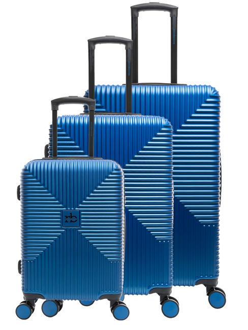 ROCCOBAROCCO ADVENTURE Set of 3 cabin trolleys, medium, large royal - Trolley Set