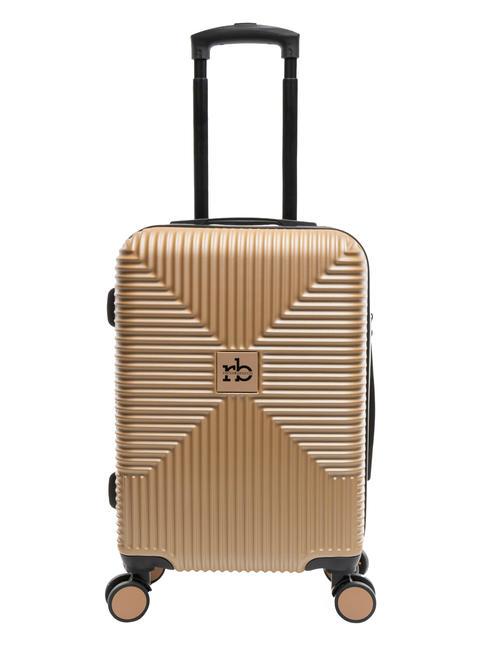 ROCCOBAROCCO ADVENTURE Hand luggage trolley gold - Hand luggage