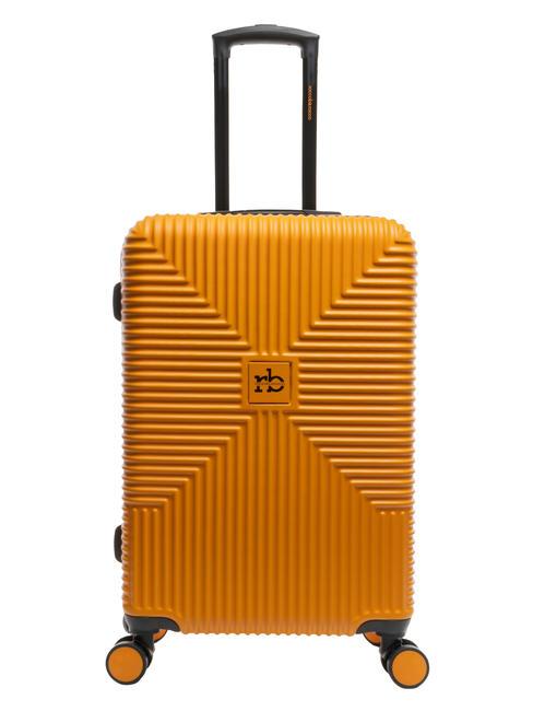 ROCCOBAROCCO ADVENTURE Medium size trolley orange - Rigid Trolley Cases