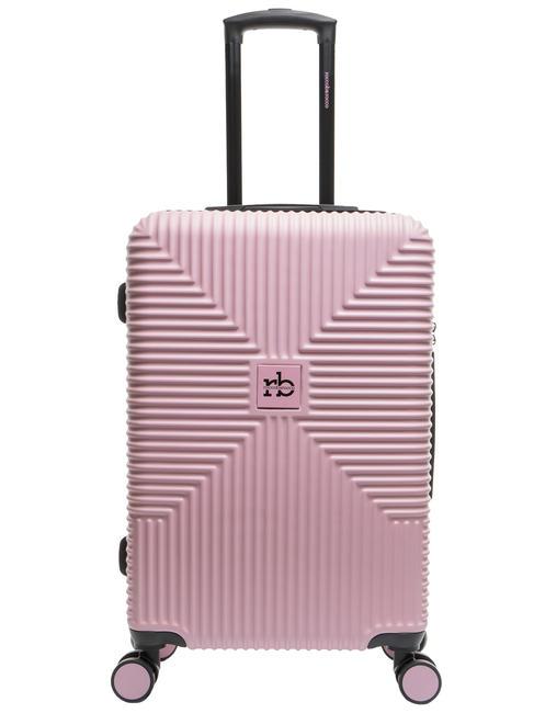 ROCCOBAROCCO ADVENTURE Medium size trolley pink - Rigid Trolley Cases