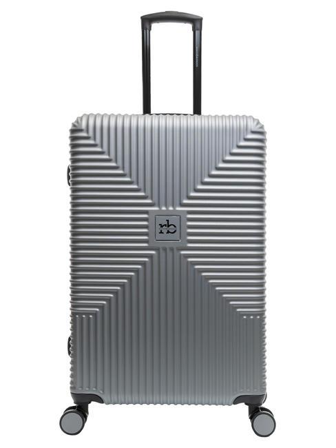 ROCCOBAROCCO ADVENTURE Large size trolley middle grey - Rigid Trolley Cases