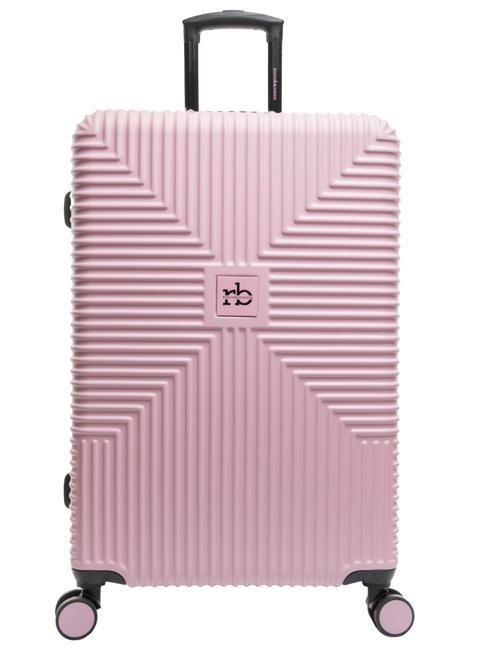 ROCCOBAROCCO ADVENTURE Large size trolley pink - Rigid Trolley Cases