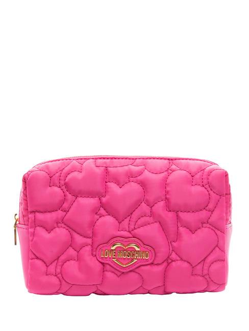 LOVE MOSCHINO PUFFY HEART Beauty case fuchsia - Beauty Case