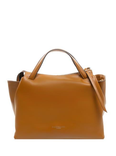 GIANNI CHIARINI ORIGAMI Handbag, with shoulder strap, in leather tan - Women’s Bags