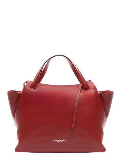 GIANNI CHIARINI ORIGAMI Handbag, with shoulder strap, in leather SEALING WAX - Women’s Bags