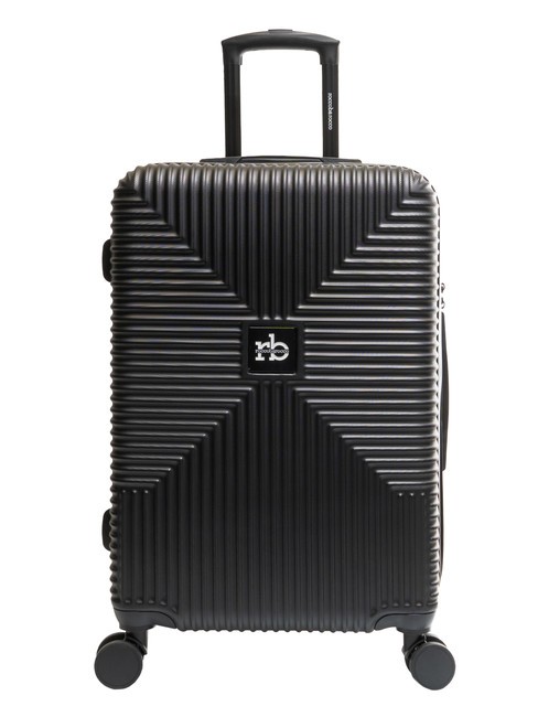 ROCCOBAROCCO ADVENTURE Medium size trolley black - Rigid Trolley Cases